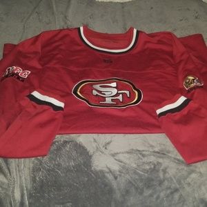 Nfl 49er long sleeve top embroidered XXL